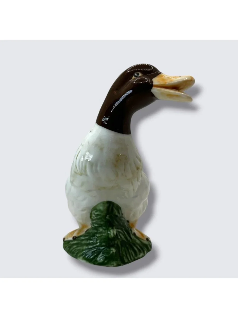 Vintage Ceramic Mallard Duck Figurines Multicolor Hand-Painted Pair Ks Collectio